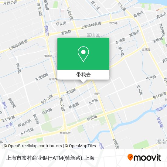 上海市农村商业银行ATM(镇新路)地图