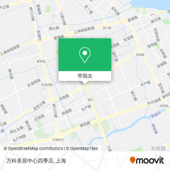 万科美居中心四季店地图