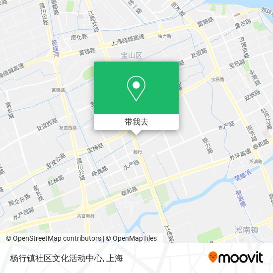 杨行镇社区文化活动中心地图