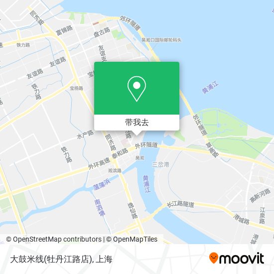 大鼓米线(牡丹江路店)地图