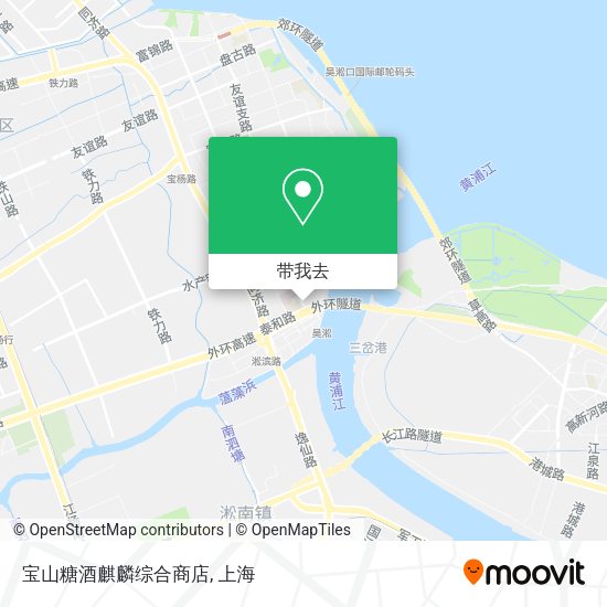 宝山糖酒麒麟综合商店地图