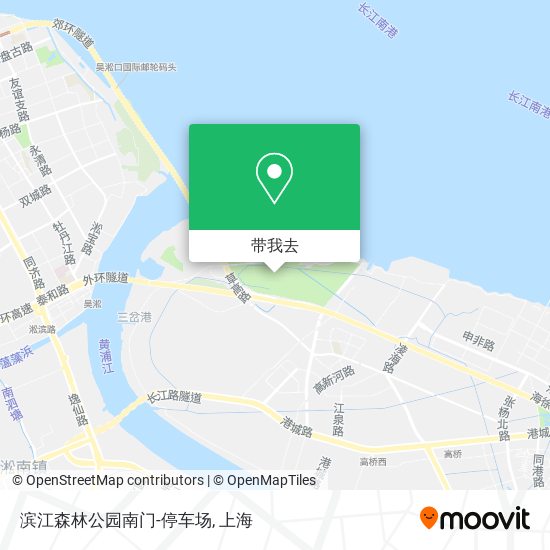 滨江森林公园南门-停车场地图