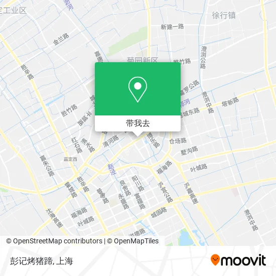 彭记烤猪蹄地图