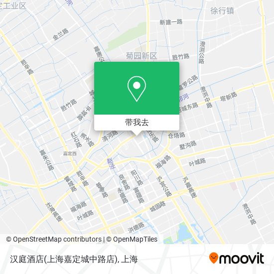 汉庭酒店(上海嘉定城中路店)地图