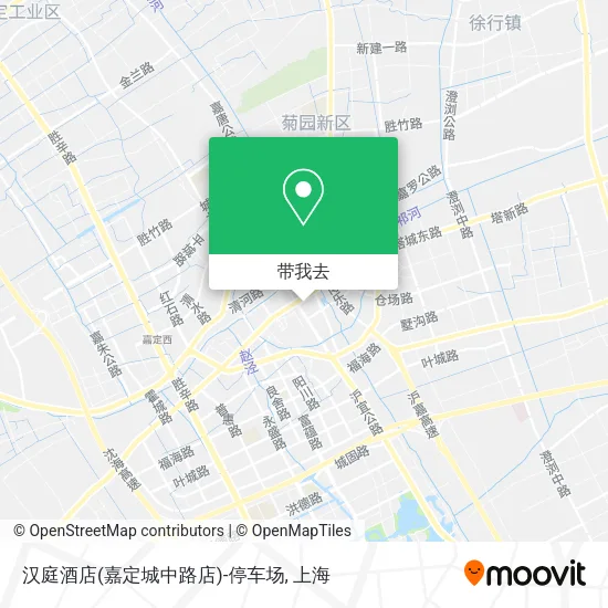 汉庭酒店(嘉定城中路店)-停车场地图