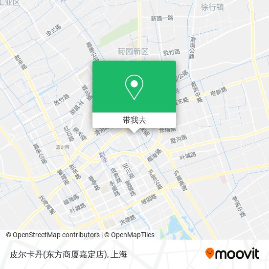 皮尔卡丹(东方商厦嘉定店)地图