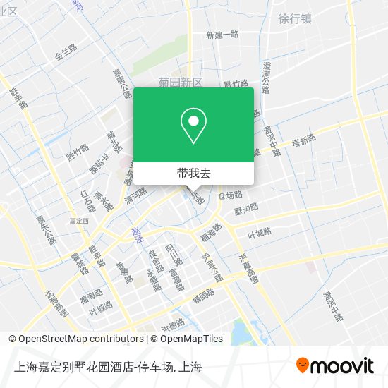 上海嘉定别墅花园酒店-停车场地图