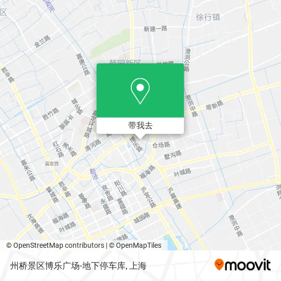 州桥景区博乐广场-地下停车库地图