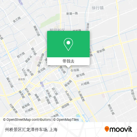 州桥景区汇龙潭停车场地图