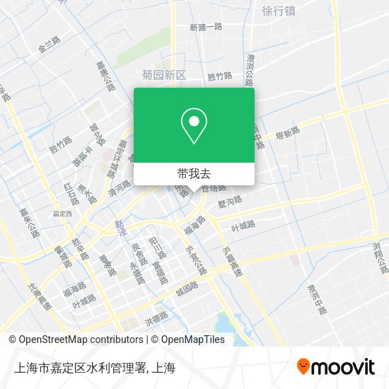 上海市嘉定区水利管理署地图