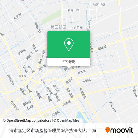 上海市嘉定区市场监督管理局综合执法大队地图