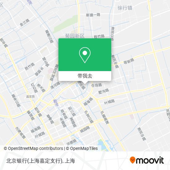 北京银行(上海嘉定支行)地图