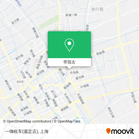 一嗨租车(嘉定店)地图
