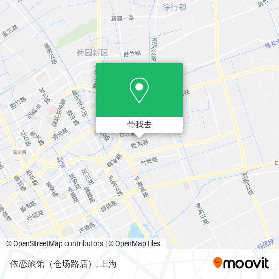 依恋旅馆（仓场路店）地图
