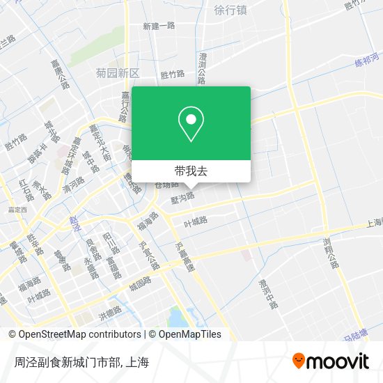周泾副食新城门市部地图