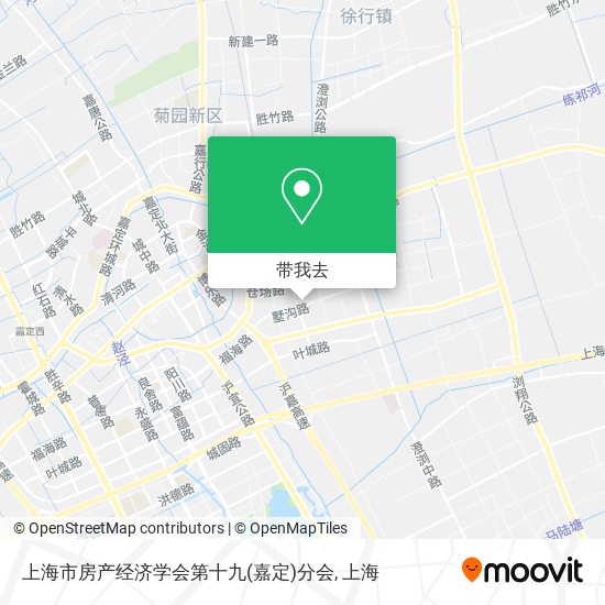 上海市房产经济学会第十九(嘉定)分会地图