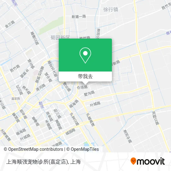 上海顺强宠物诊所(嘉定店)地图