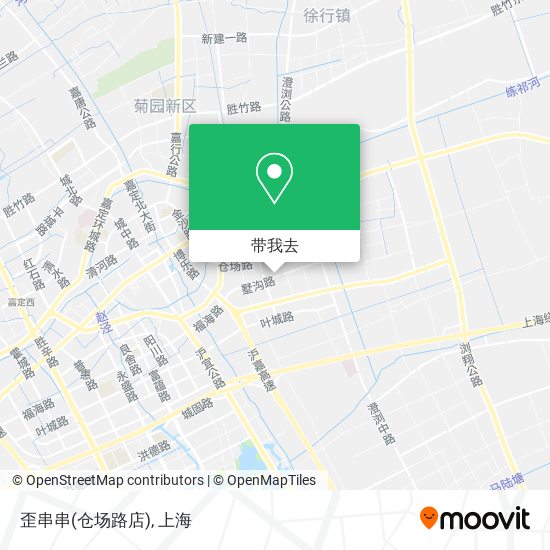 歪串串(仓场路店)地图