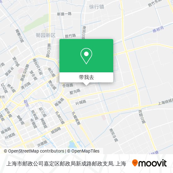 上海市邮政公司嘉定区邮政局新成路邮政支局地图