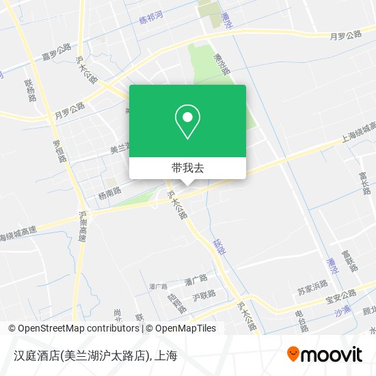汉庭酒店(美兰湖沪太路店)地图