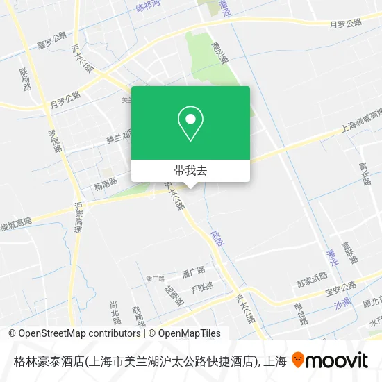 格林豪泰酒店(上海市美兰湖沪太公路快捷酒店)地图