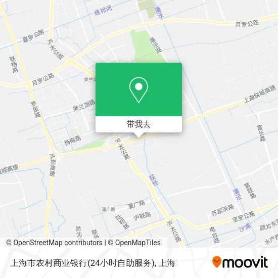 上海市农村商业银行(24小时自助服务)地图