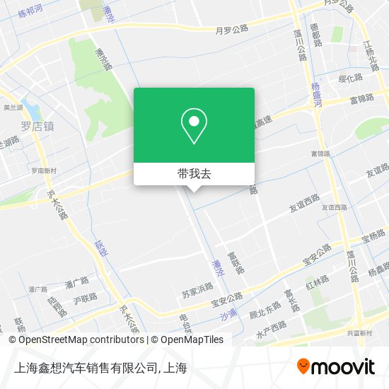 上海鑫想汽车销售有限公司地图