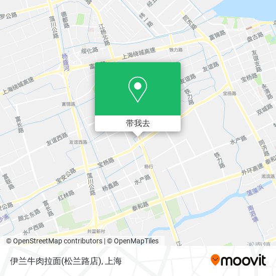 伊兰牛肉拉面(松兰路店)地图