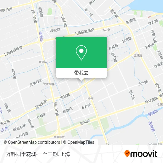 万科四季花城-一至三期地图