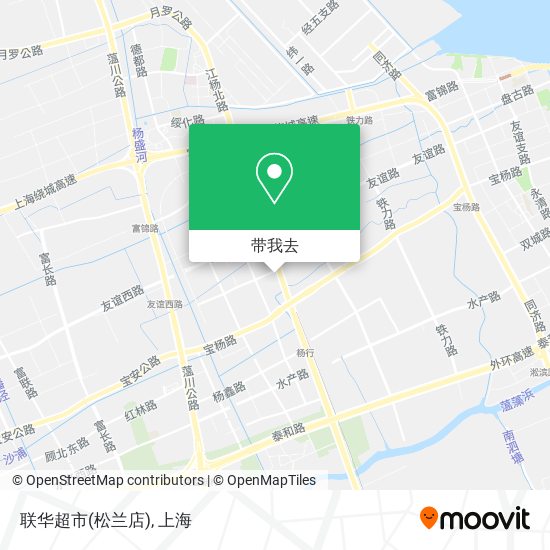 联华超市(松兰店)地图