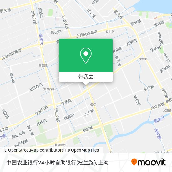 中国农业银行24小时自助银行(松兰路)地图