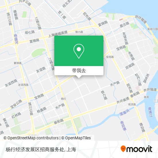 杨行经济发展区招商服务处地图