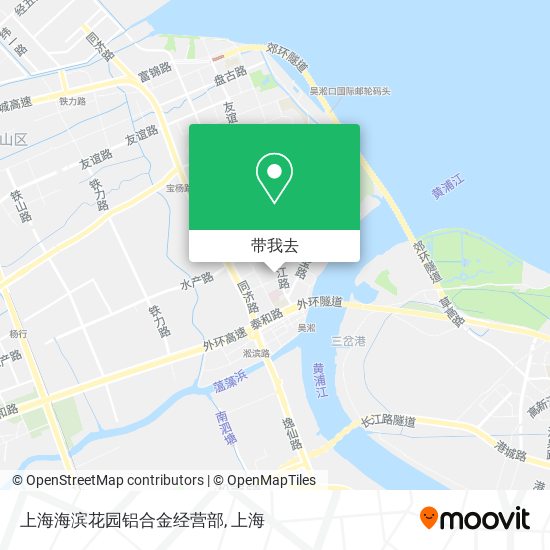 上海海滨花园铝合金经营部地图