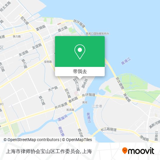 上海市律师协会宝山区工作委员会地图