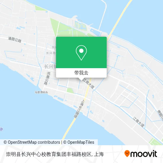 崇明县长兴中心校教育集团丰福路校区地图