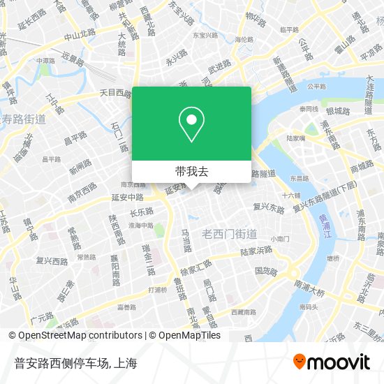 普安路西侧停车场地图