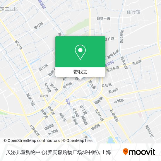 贝泌儿童购物中心(罗宾森购物广场城中路)地图