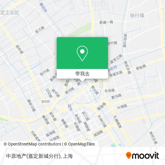 中原地产(嘉定新城分行)地图