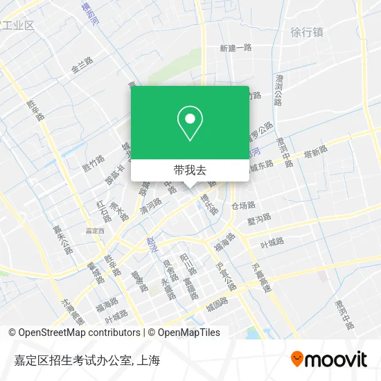 嘉定区招生考试办公室地图