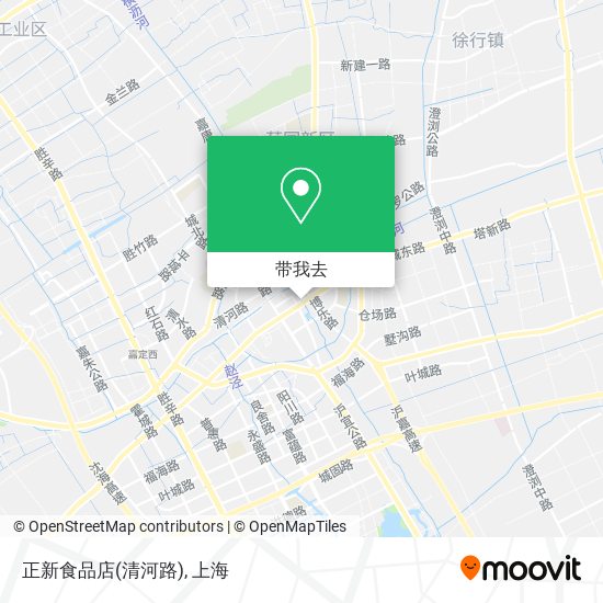 正新食品店(清河路)地图