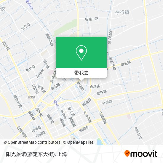 阳光旅馆(嘉定东大街)地图