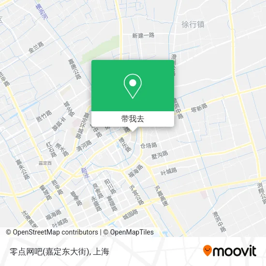 零点网吧(嘉定东大街)地图