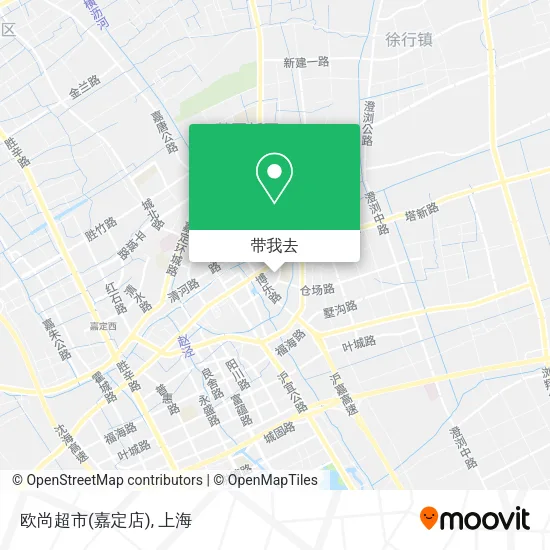 欧尚超市(嘉定店)地图