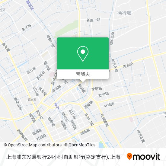 上海浦东发展银行24小时自助银行(嘉定支行)地图