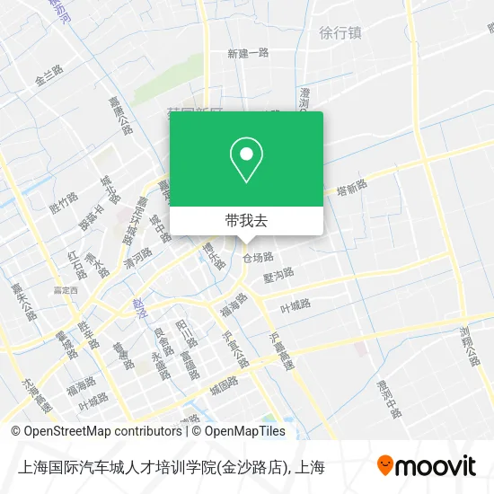 上海国际汽车城人才培训学院(金沙路店)地图