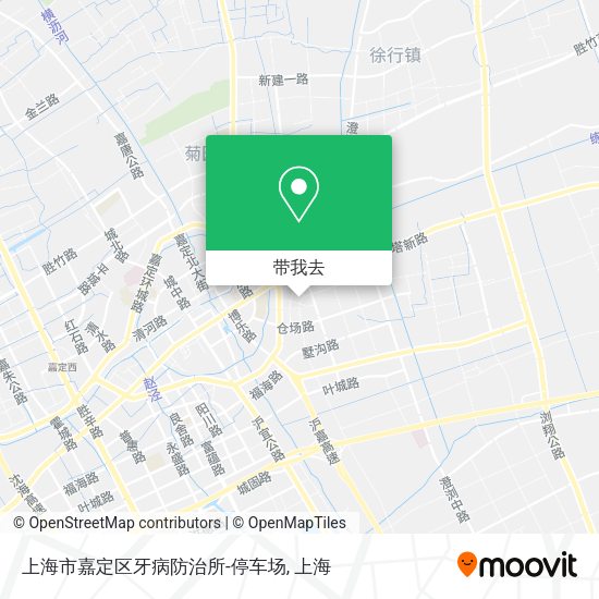 上海市嘉定区牙病防治所-停车场地图