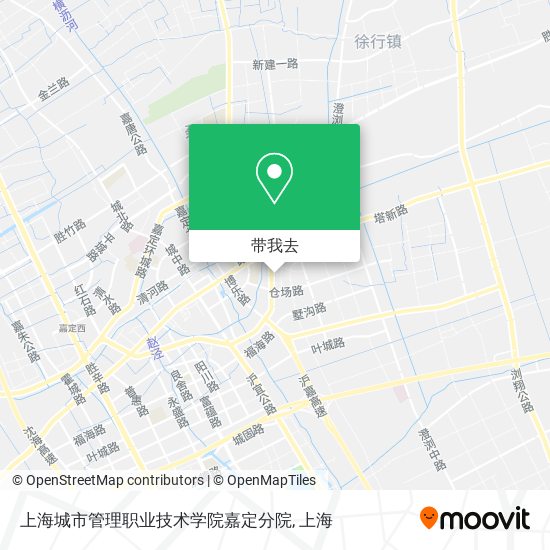 上海城市管理职业技术学院嘉定分院地图