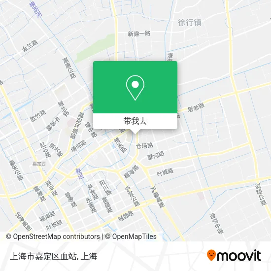 上海市嘉定区血站地图