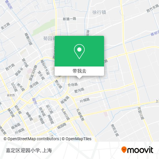 嘉定区迎园小学地图