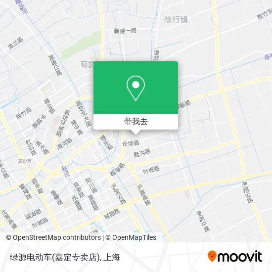 绿源电动车(嘉定专卖店)地图